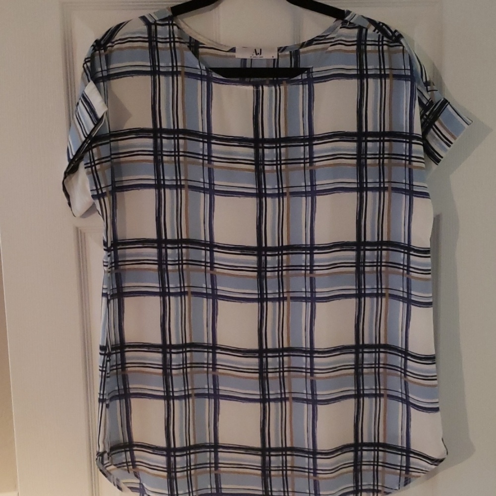 Ameila James plaid blouse